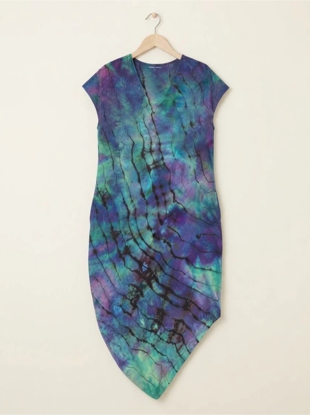Ice Dyed Universal Standard Geneva Asymmetrical Dress